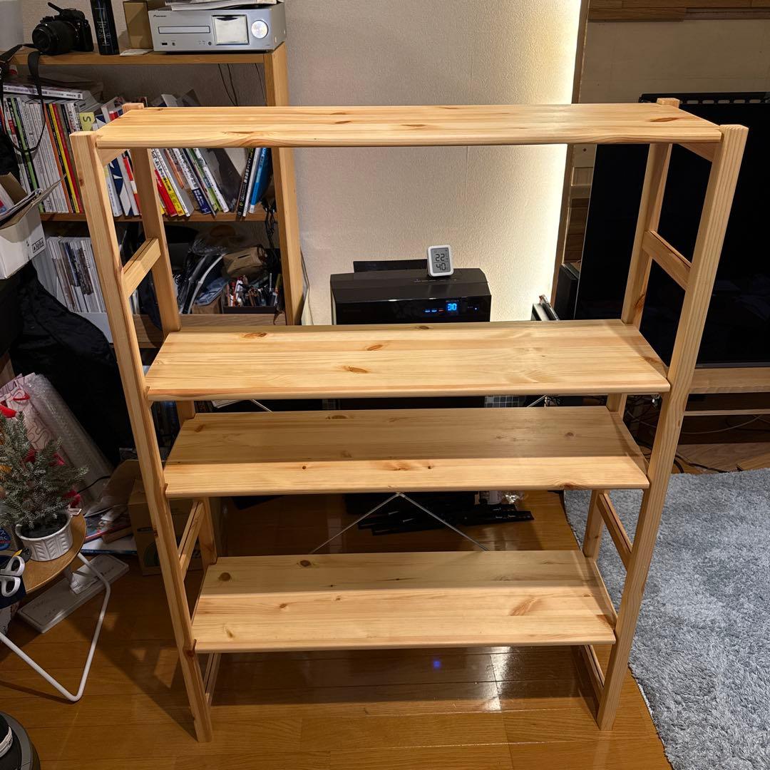 無印良品 パイン材ユニットシェルフ奥行25cmタイプ・86cm幅・中