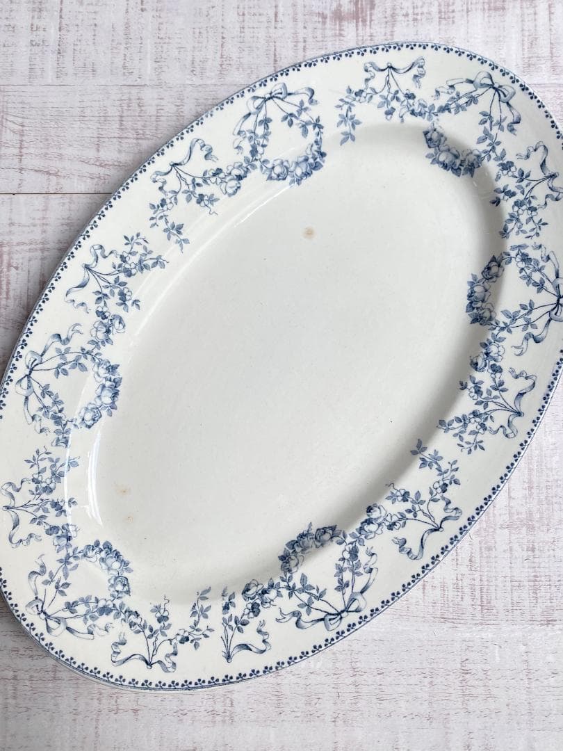 フランス アンティーク サルグミンヌ モーツァルト オーバル皿