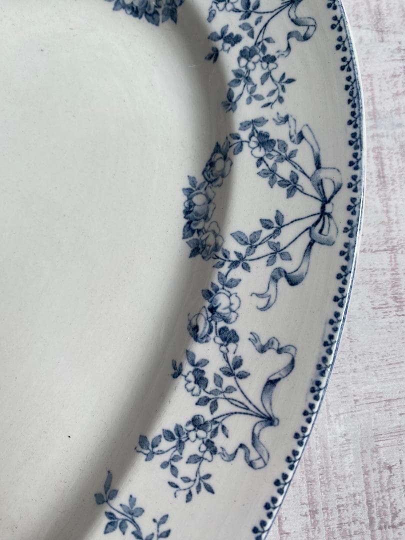 フランス アンティーク サルグミンヌ モーツァルト オーバル皿