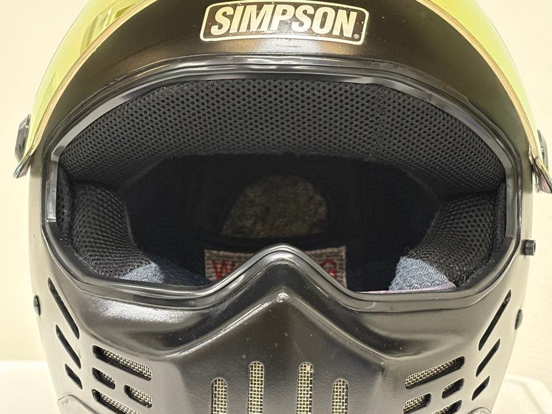 モ*ガ様 SIMSON フルフェイスヘルメット ブラック　m30