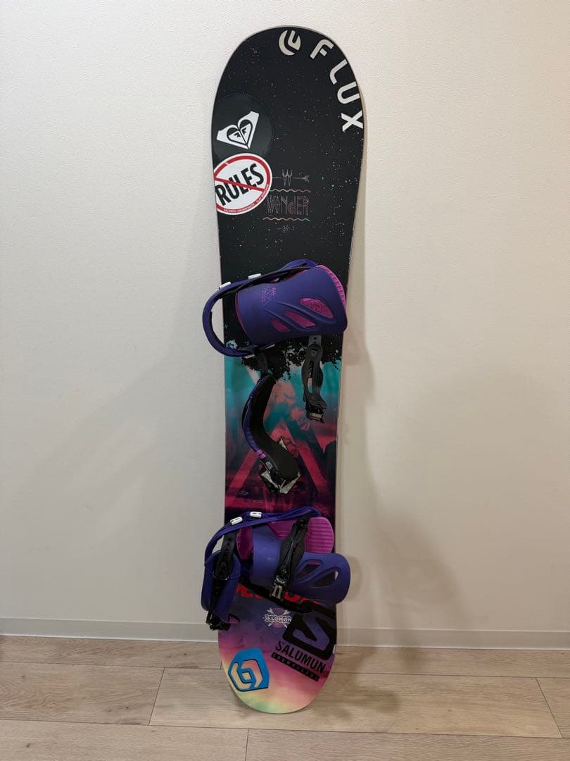 SALOMON スノーボード 板 139cm ビンディング セット ケース付き
