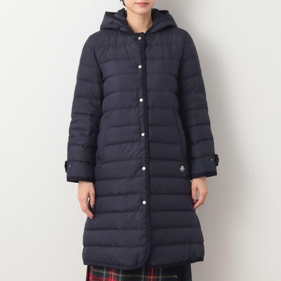 Dessin デッサン　ミュラーダウンミドルコート　ネイビー L　2way