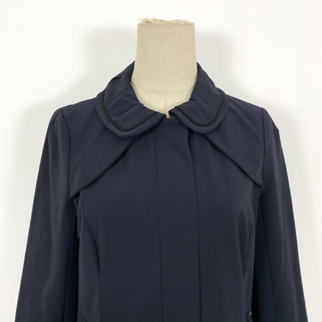 LA8068 TOCCA トッカ ステンカラーコート 濃紺 バルーン袖 2