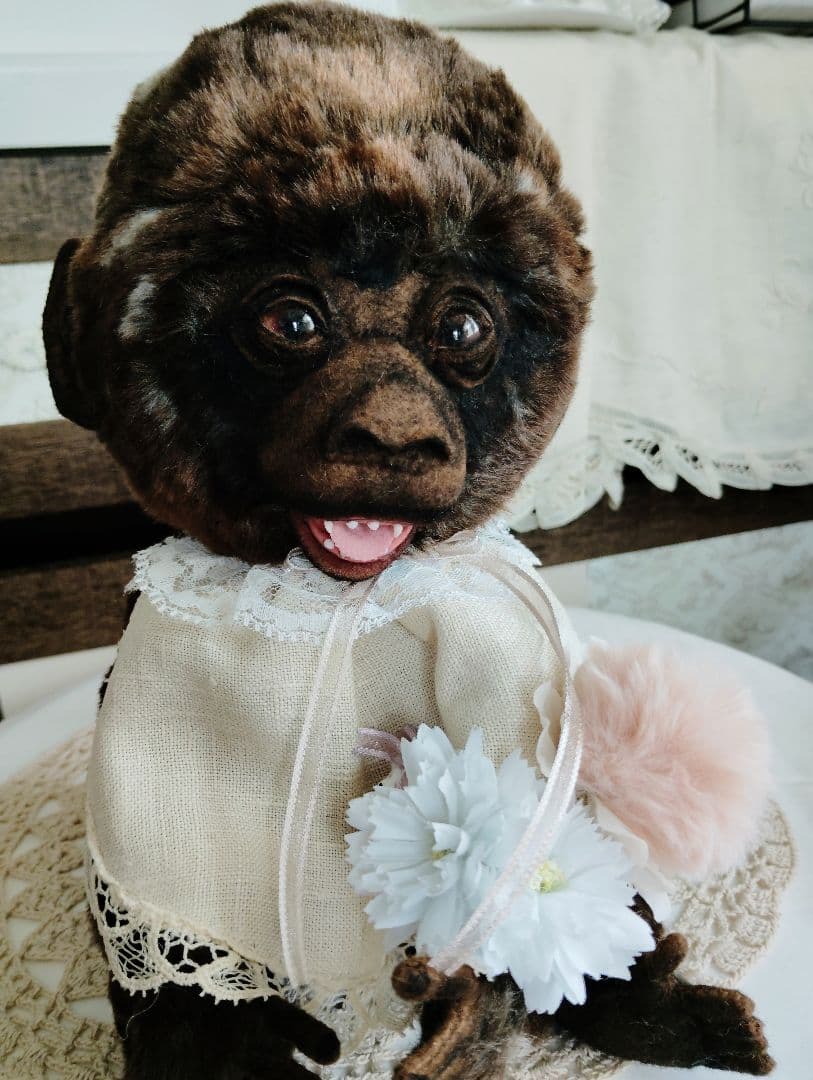 かるみんちゃん♡オーダー❤ゴリラちゃん♡アートドール♡ぬいぐるみ♡