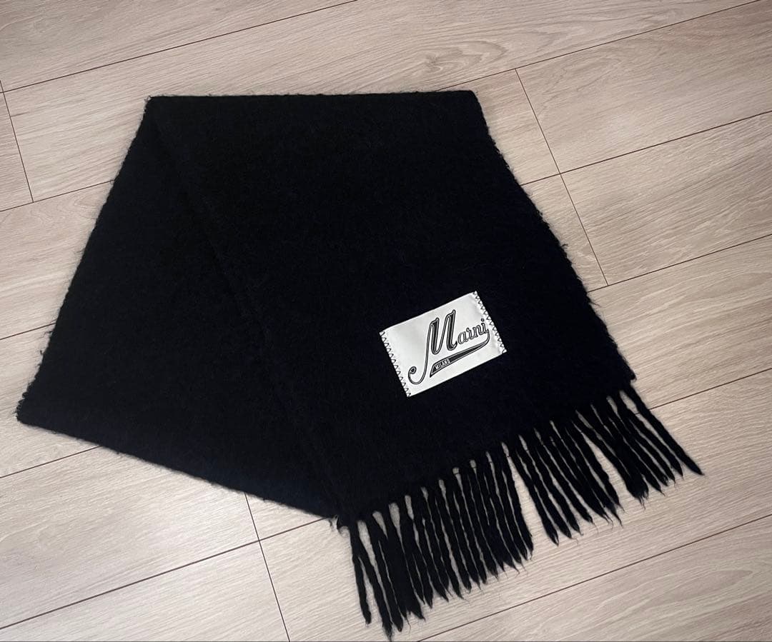 MARNI マルニ アルパカ ラベルロゴ マフラー ストール