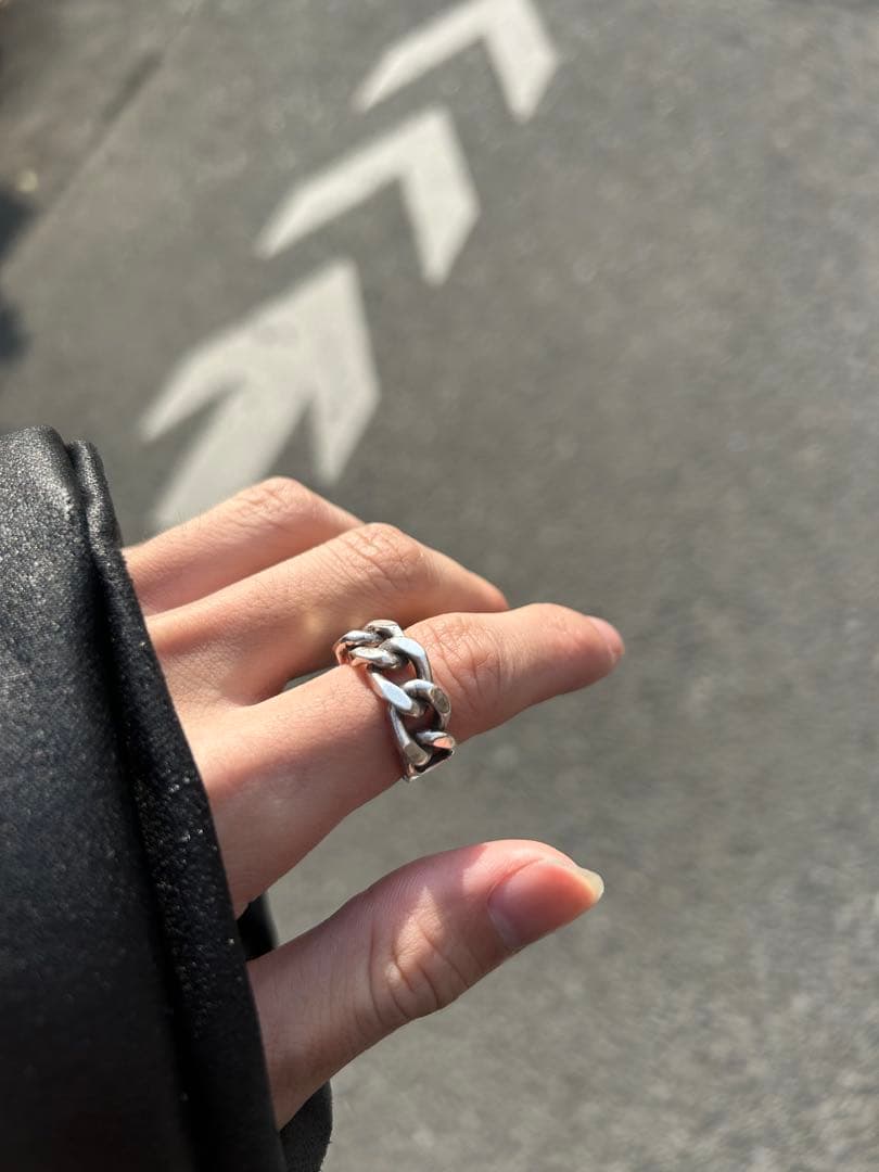 ガーデンオブエデン　リング CURB CHAIN ID RING(M)