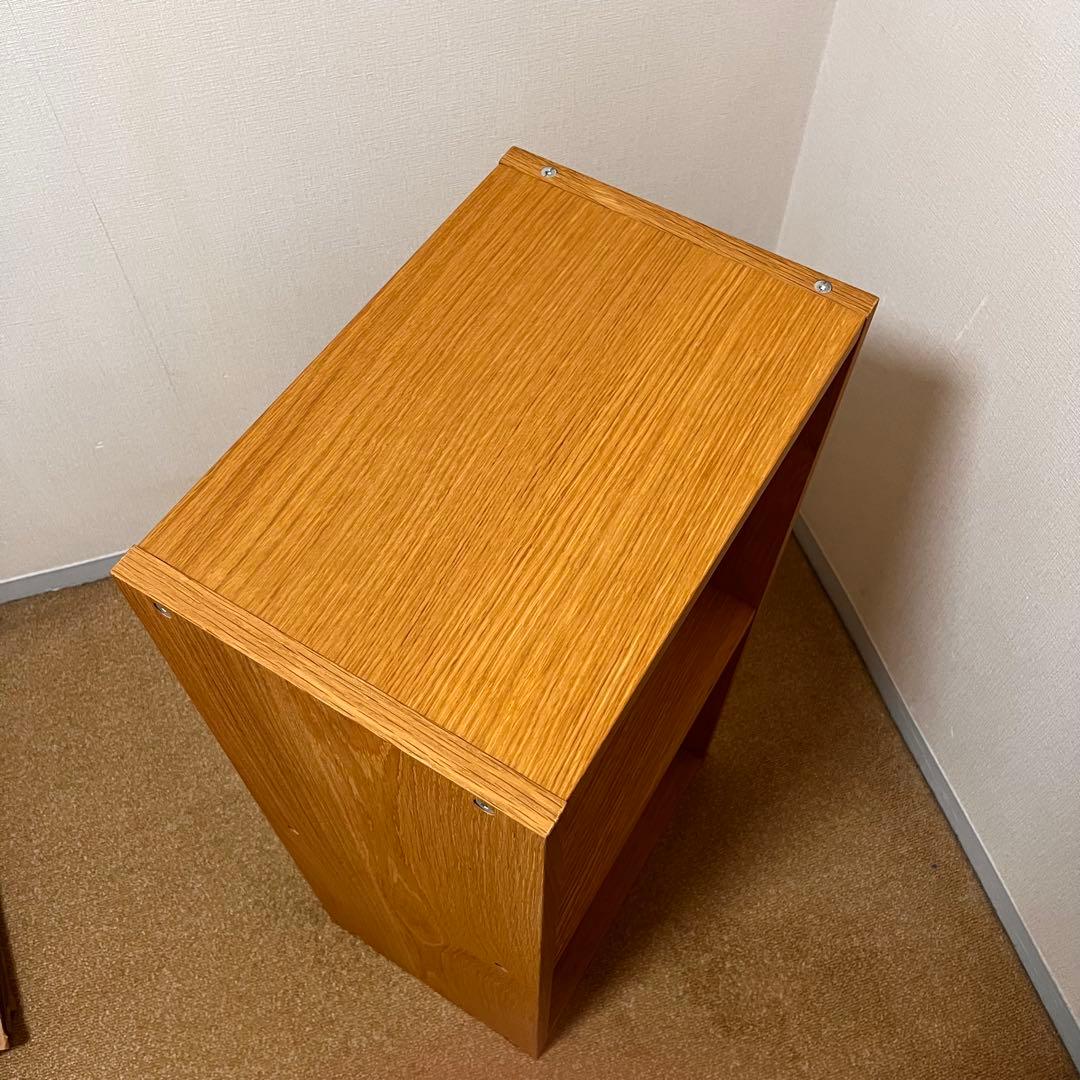 無印良品　スタッキングシェルフ オーク材 2段