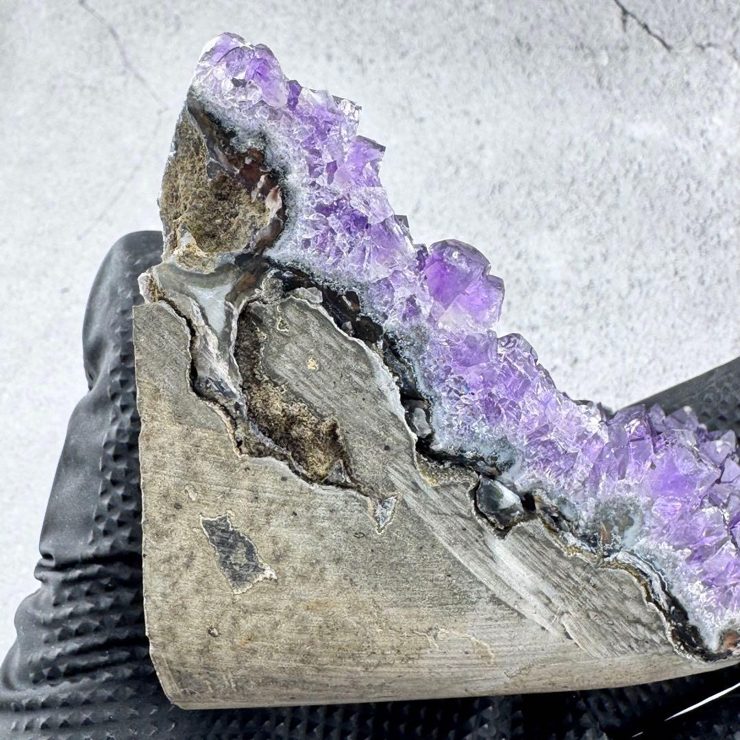 G-179高品質アメジスト クラスター ドーム　ウルグアイ産 高濃度 天然石