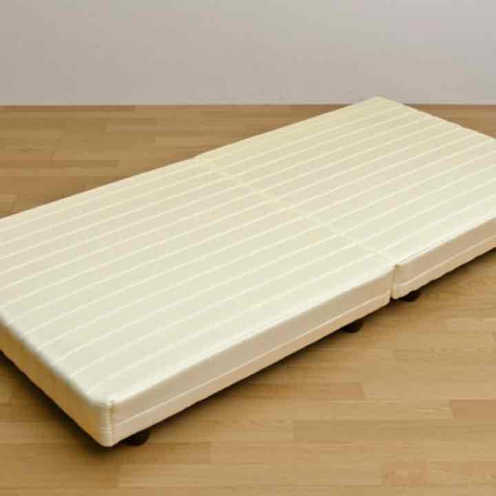 コンパクト 脚付マットレス　ロータイプ　シングル