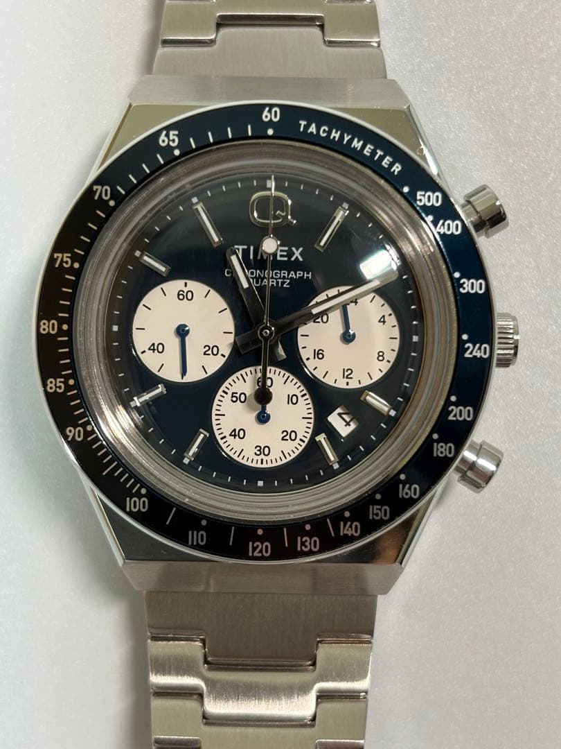 【美品】TIMEX QGents レトロクロノグラフクォーツ TW2W51600