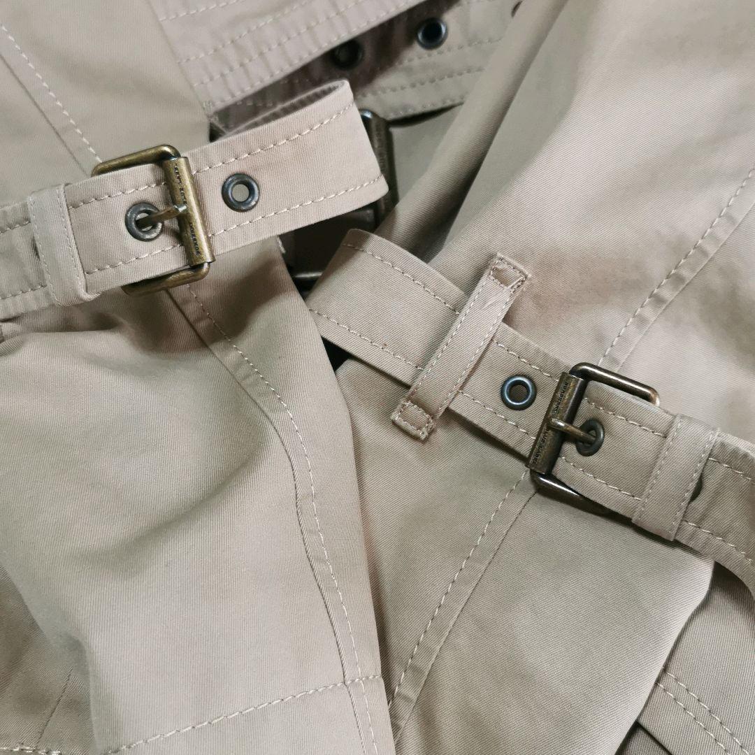 バーバリーブルーレーベル トレンチコート ベルト ノバチェック 40 ベージュ