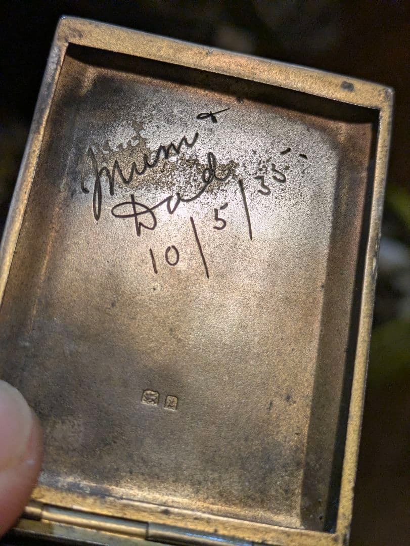 シルバー製　マッチケース　アンティーク