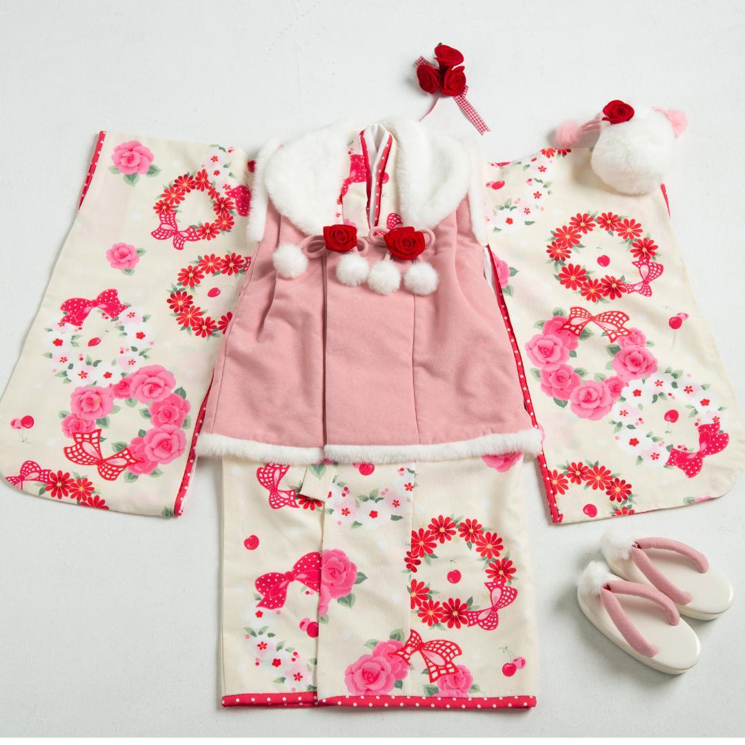 七五三被布フルセット　SEIKO MATUDA 専用箱付き　三歳　美品