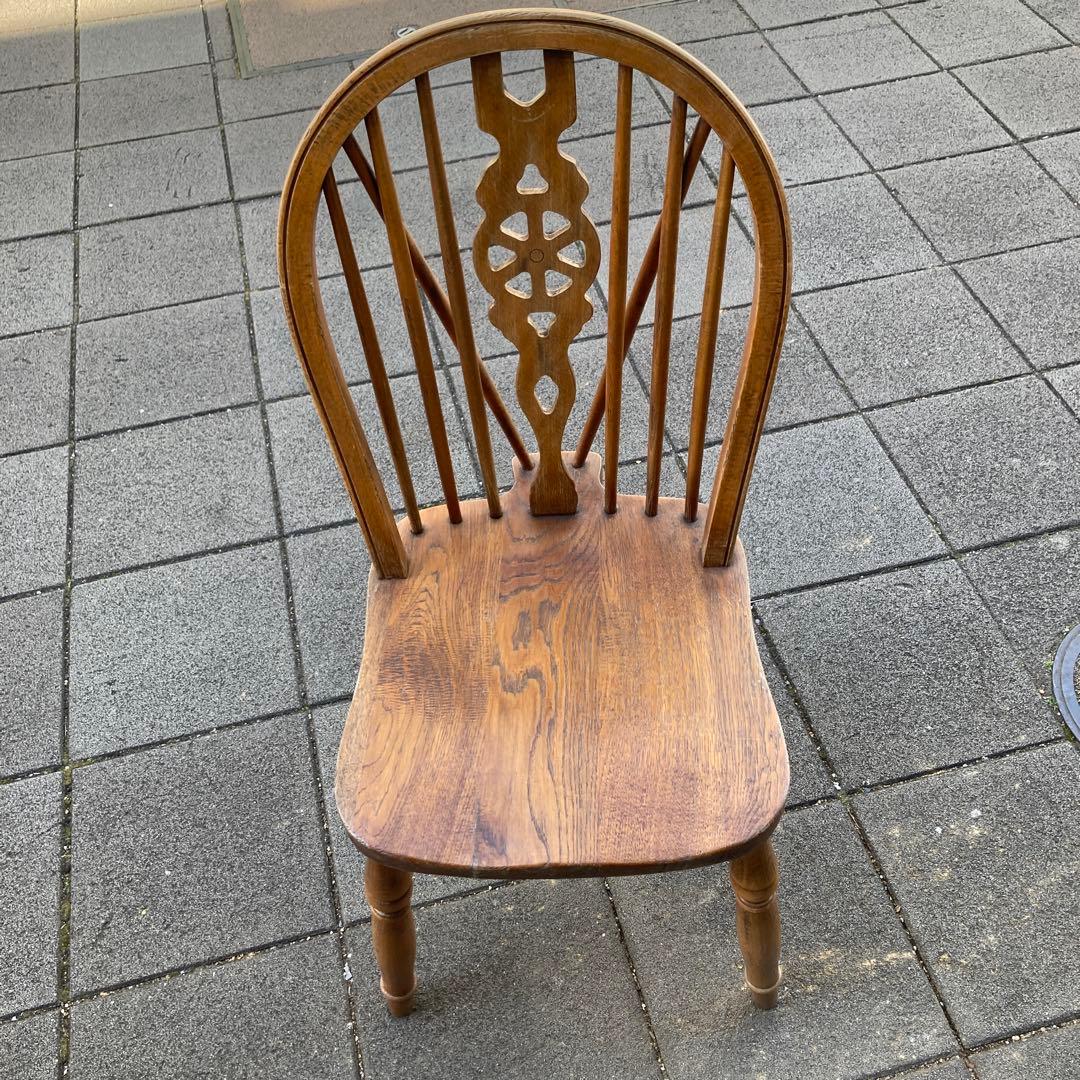 アンティークホイールバックチェア　英国