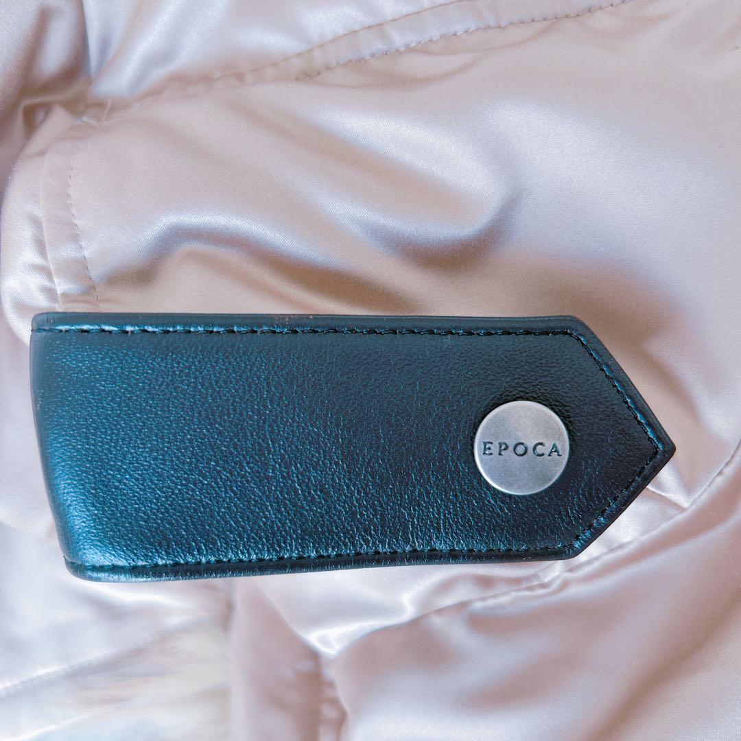 エポカ EPOCA 40 M 光沢ベージュ ファー付きロングダウンコート