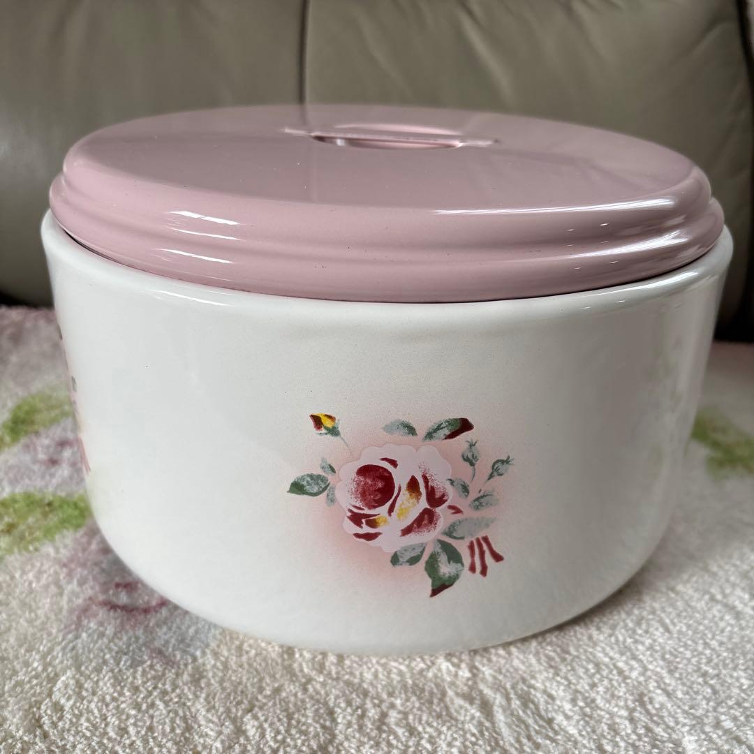 イマン　ホーロー製　プリンセスローズ　丸缶3個セット