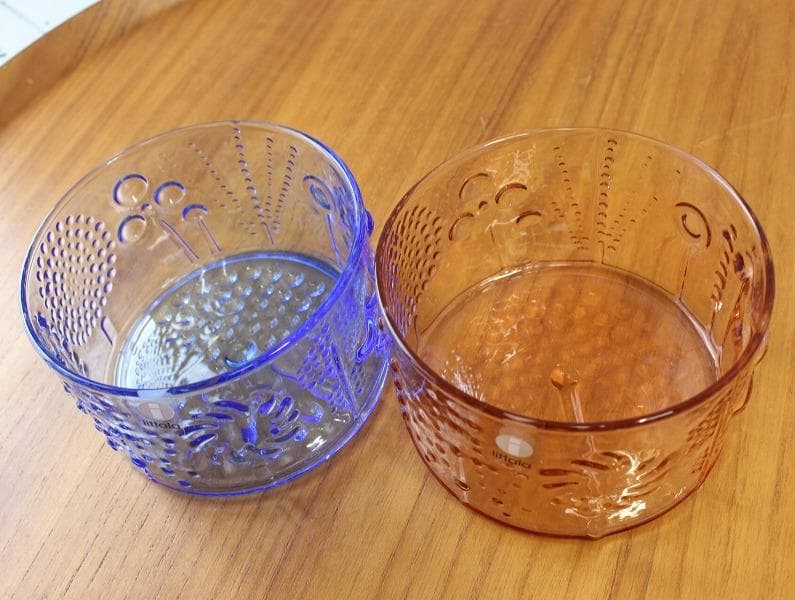 2個セット イッタラ フローラ ボウル ブルー セビリアオレンジ