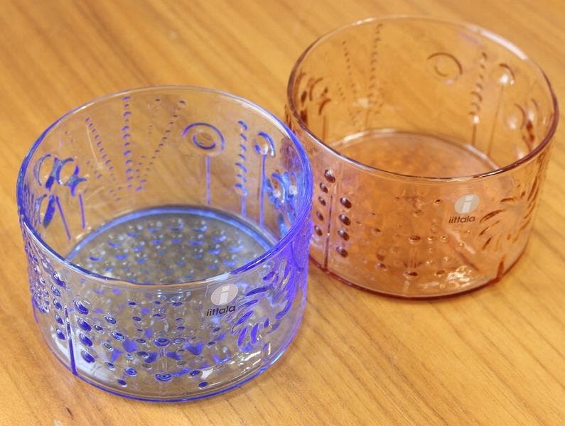 2個セット イッタラ フローラ ボウル ブルー セビリアオレンジ