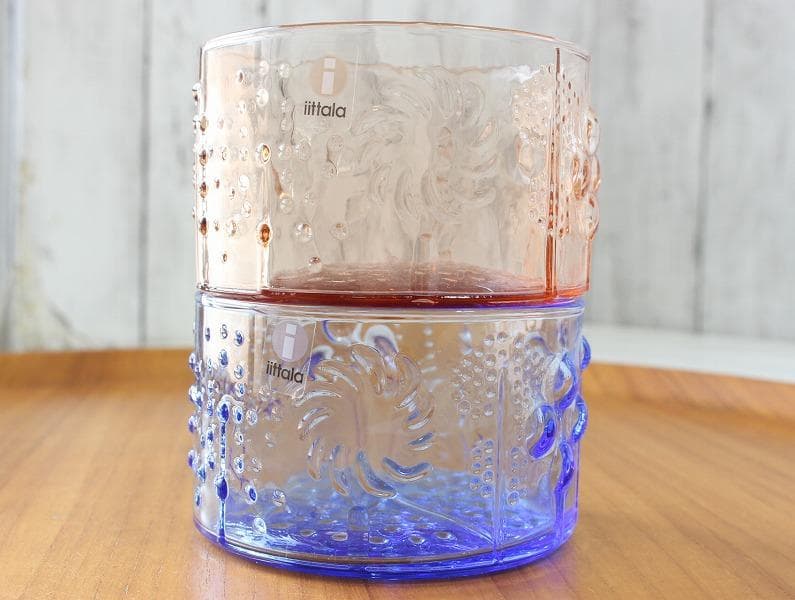 2個セット イッタラ フローラ ボウル ブルー セビリアオレンジ