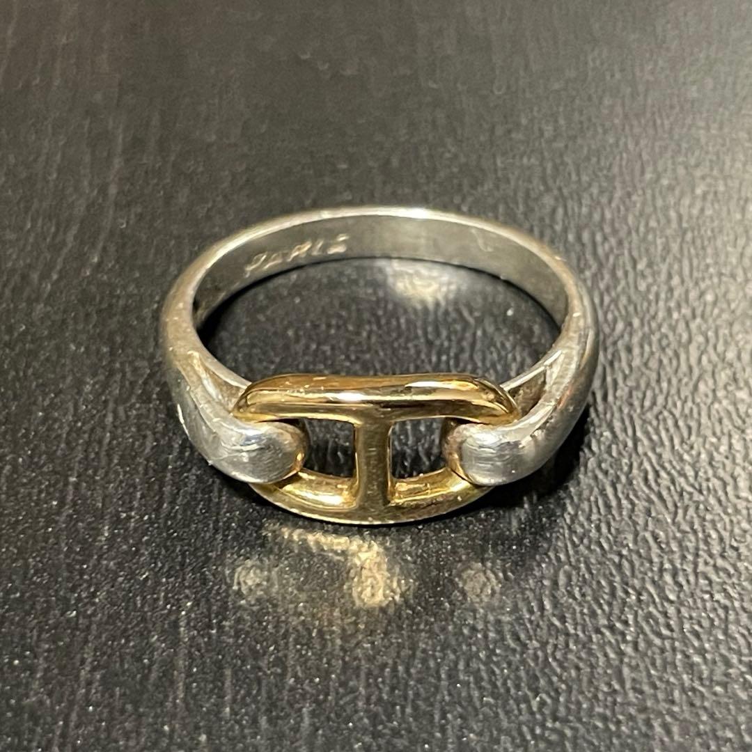 エルメス シェーヌダンクル コンビ リング