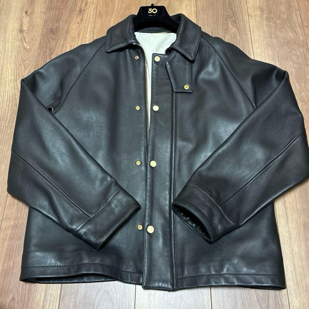 CINQUANTA　レザーブルゾン