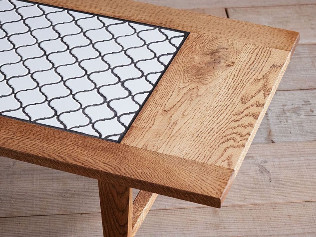 SWICTH リビングテーブル ローテーブル タイル 無垢材 北欧 コラベル