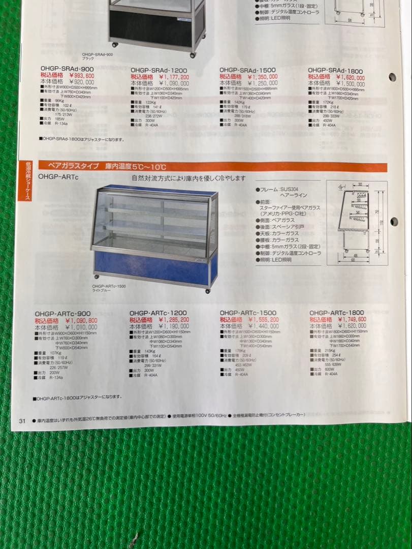 ☆地域限定送料無料☆工場整備品☆大穂製作所 低温冷蔵ショーケース 業務用
