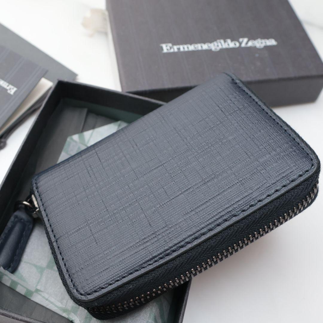 未使用 ゼニア Ermenegildo Zegna ケース カードケース