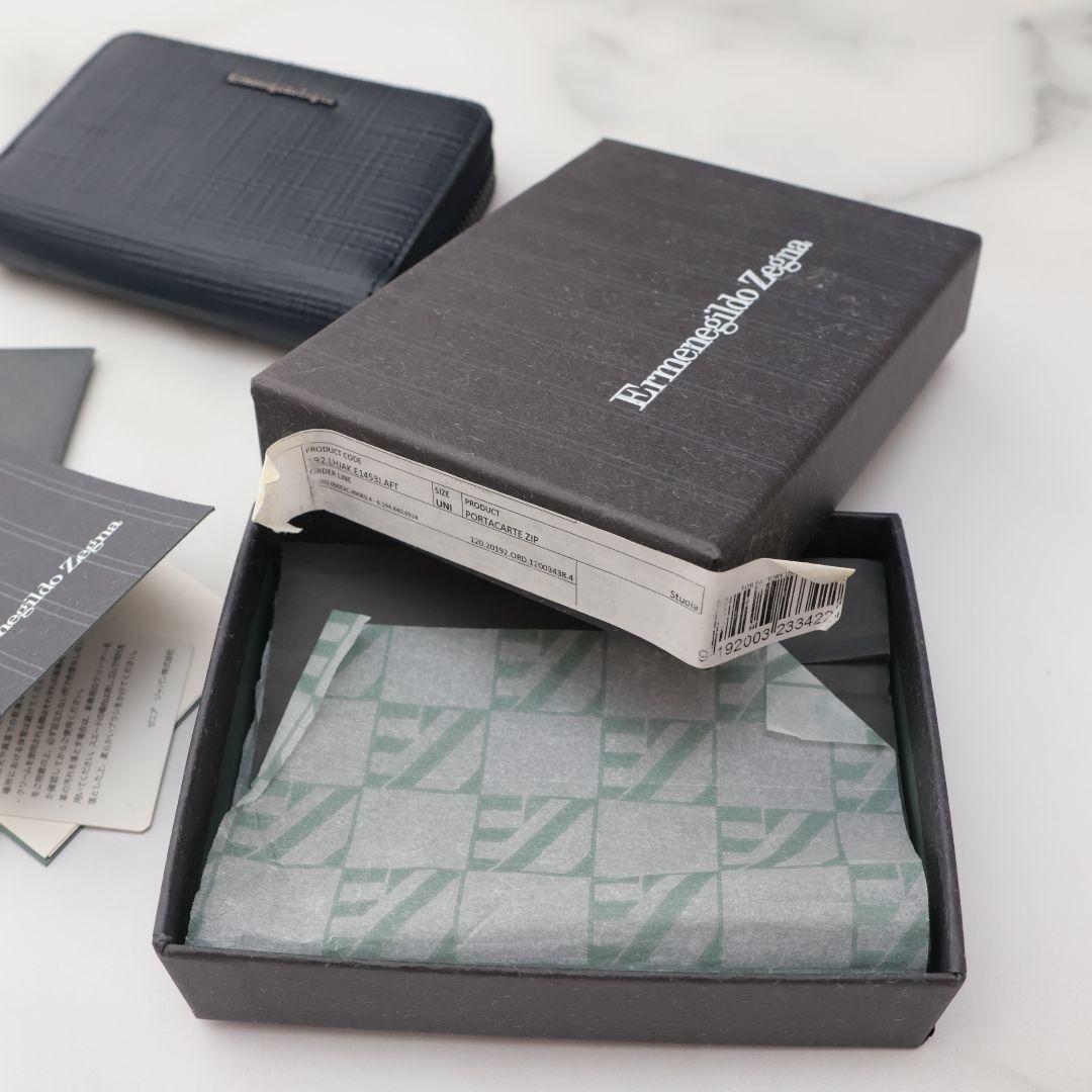 未使用 ゼニア Ermenegildo Zegna ケース カードケース