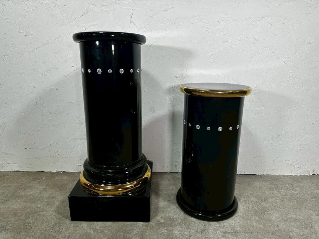 美品『AHURA』アウラ 台座 花台 飾り台 オブジェ 陶器 RWmis62