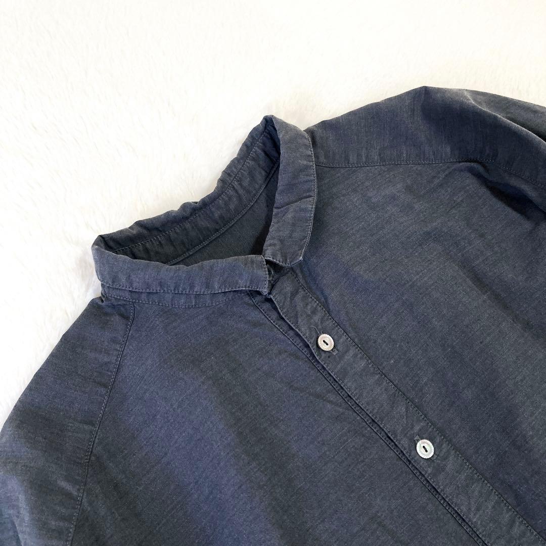 ✨極美品✨ネストローブ★洗える シルクリネン ギャザースリーブチュニックブラウス