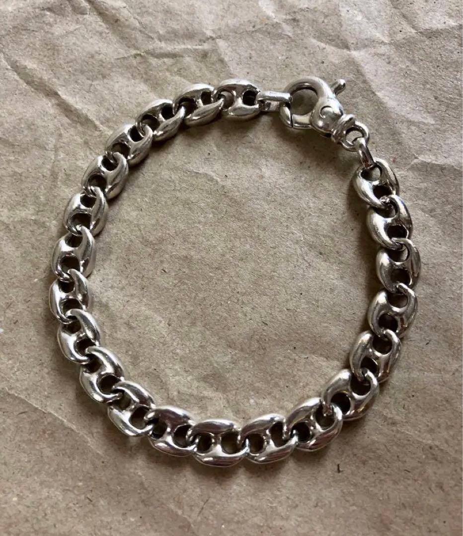 希少品 英国 925 ミレニアム刻印 リンク ブレスレット 2000年