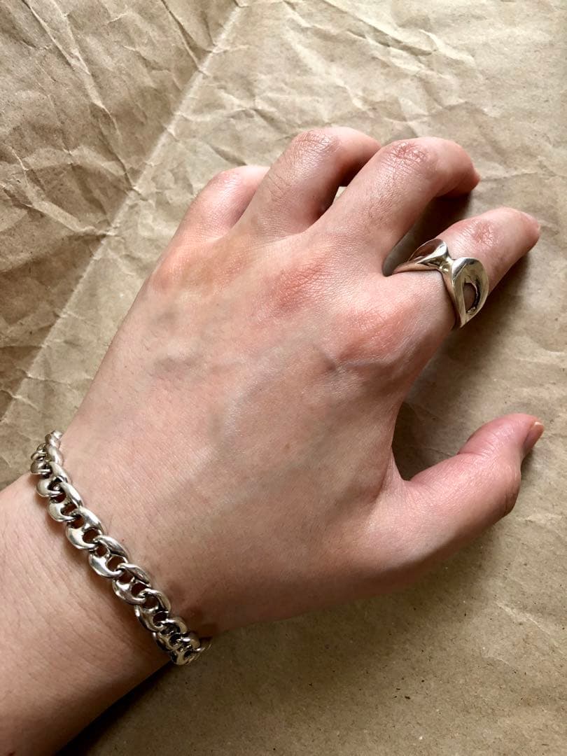 希少品 英国 925 ミレニアム刻印 リンク ブレスレット 2000年