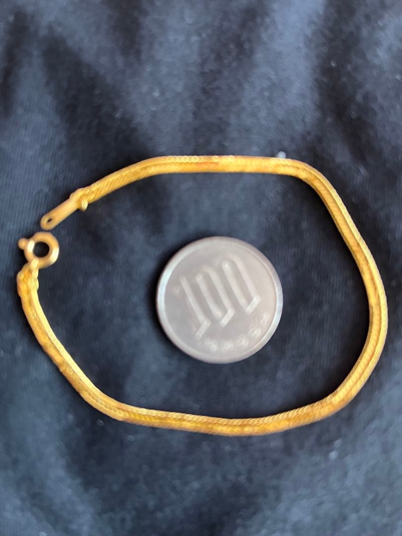 k24 シンプルブレスレット　3.47g 17.5㎝