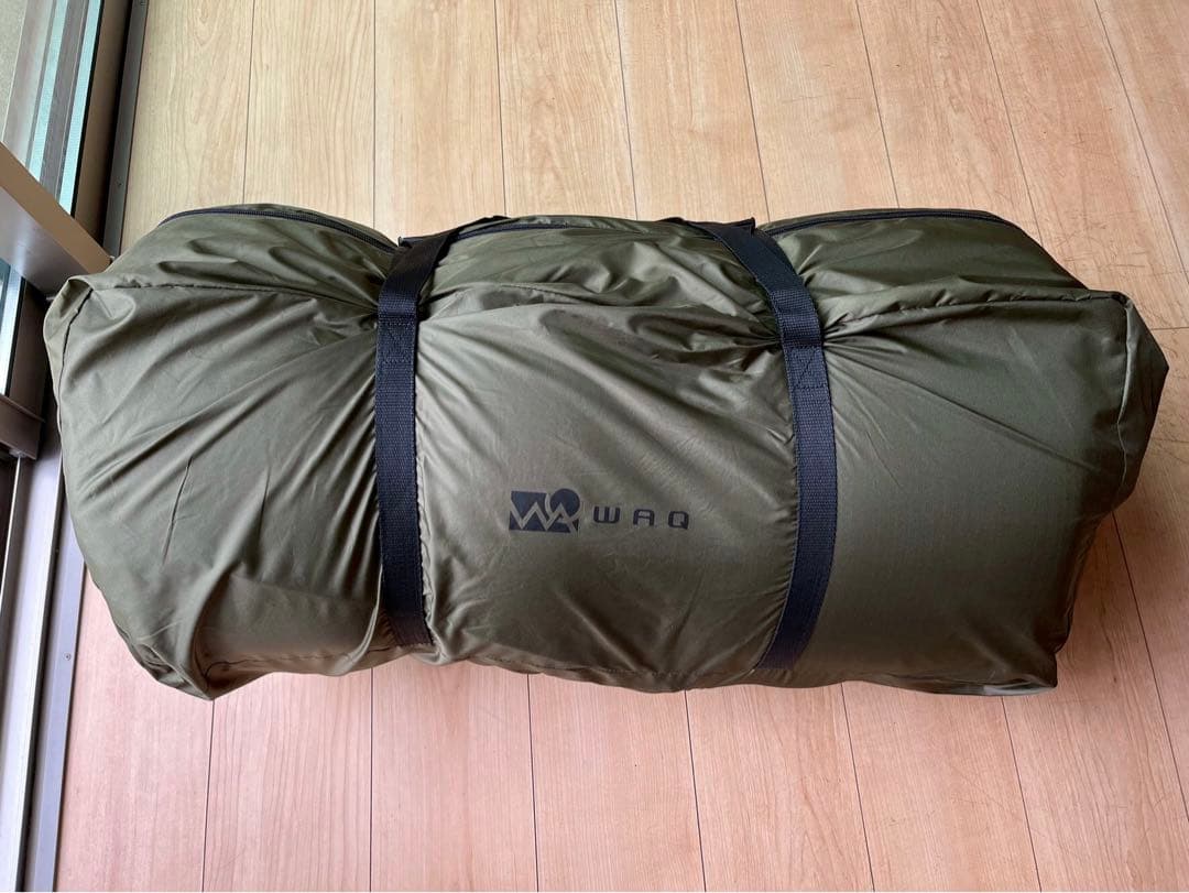 WAQ リラクシングキャンプマット 厚手 10cm インフレーターポンプ付き。