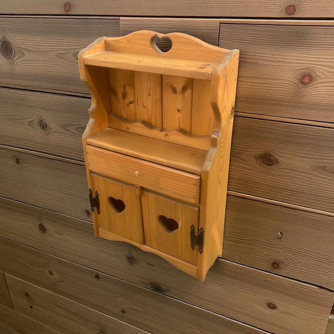 カントリー家具 アメリカン カントリー ハートシェルフ カップボード