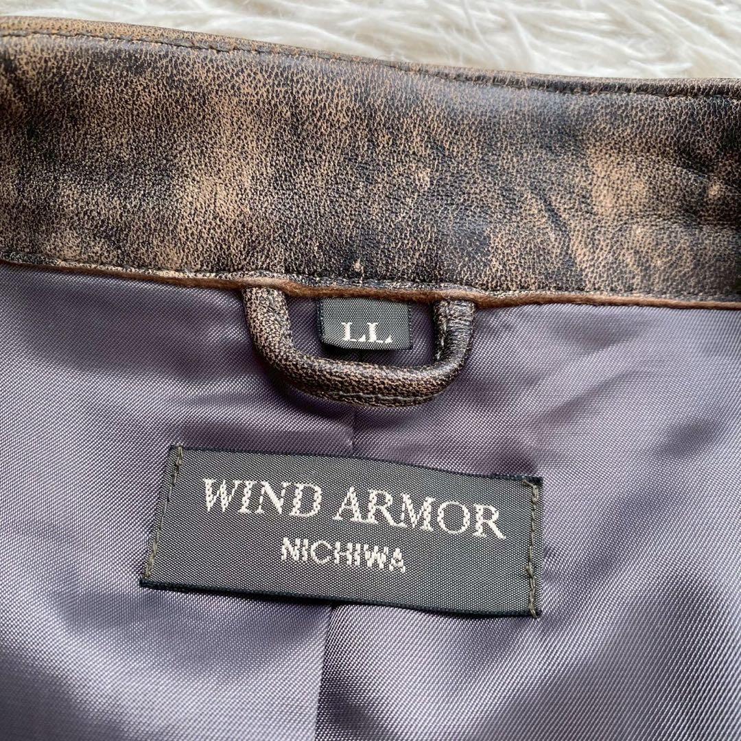 ウィンドアーマー●最上級イタリアンラムレザー●シングルライダースジャケット XL