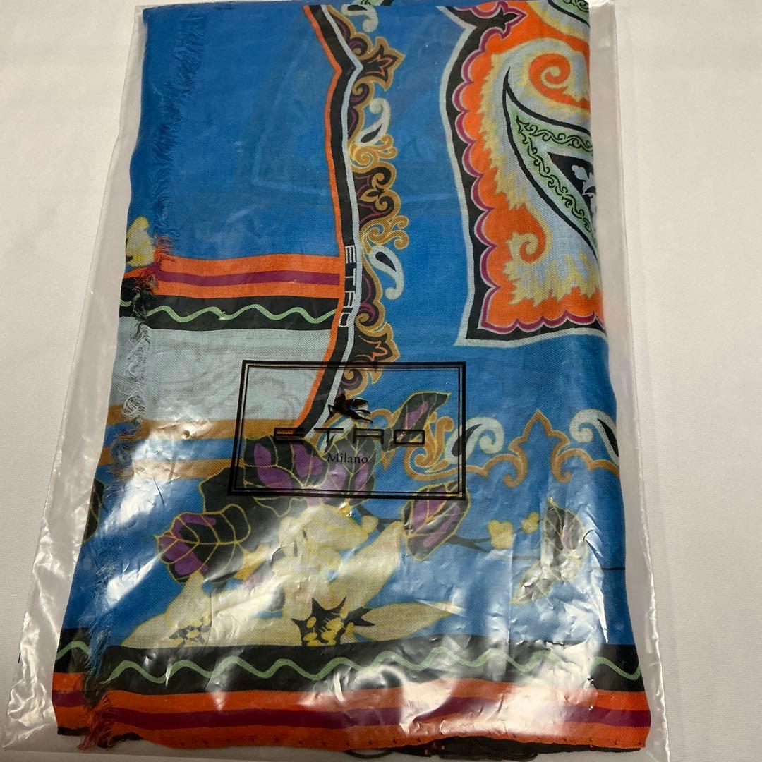 洗練されたデザイン　ETRO 正規品　大判ショール　 希少サイズ　4