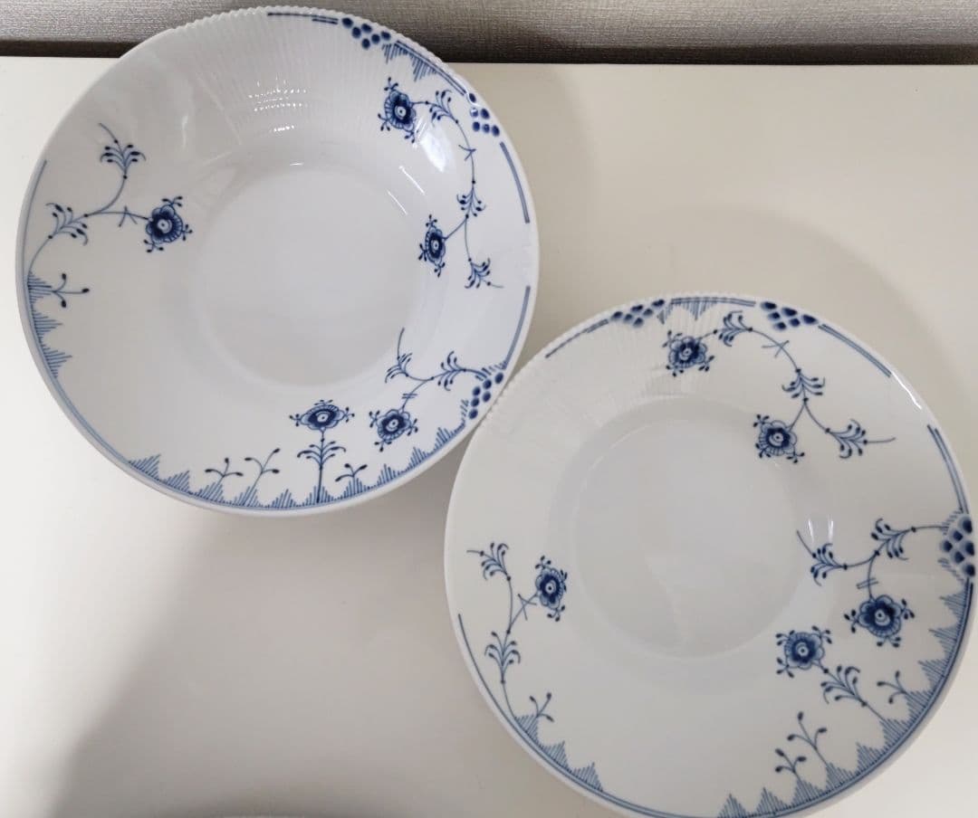 【美品】ロイヤルコペンハーゲン ブルーエレメンツ ディーププレート 25cm