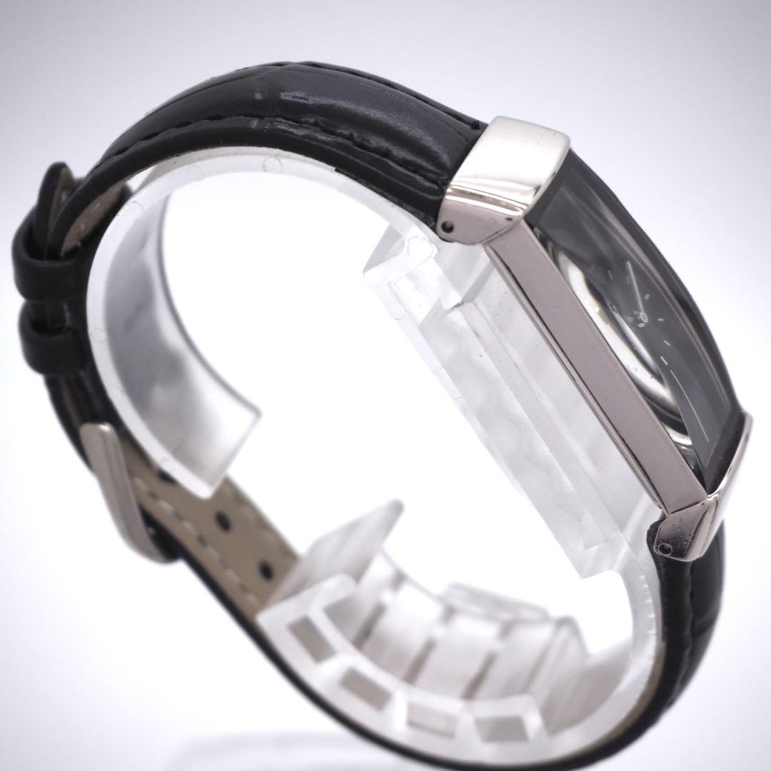 専用45【美品】イヴサンローラン　時計　カットガラス　ブラック　スクエア