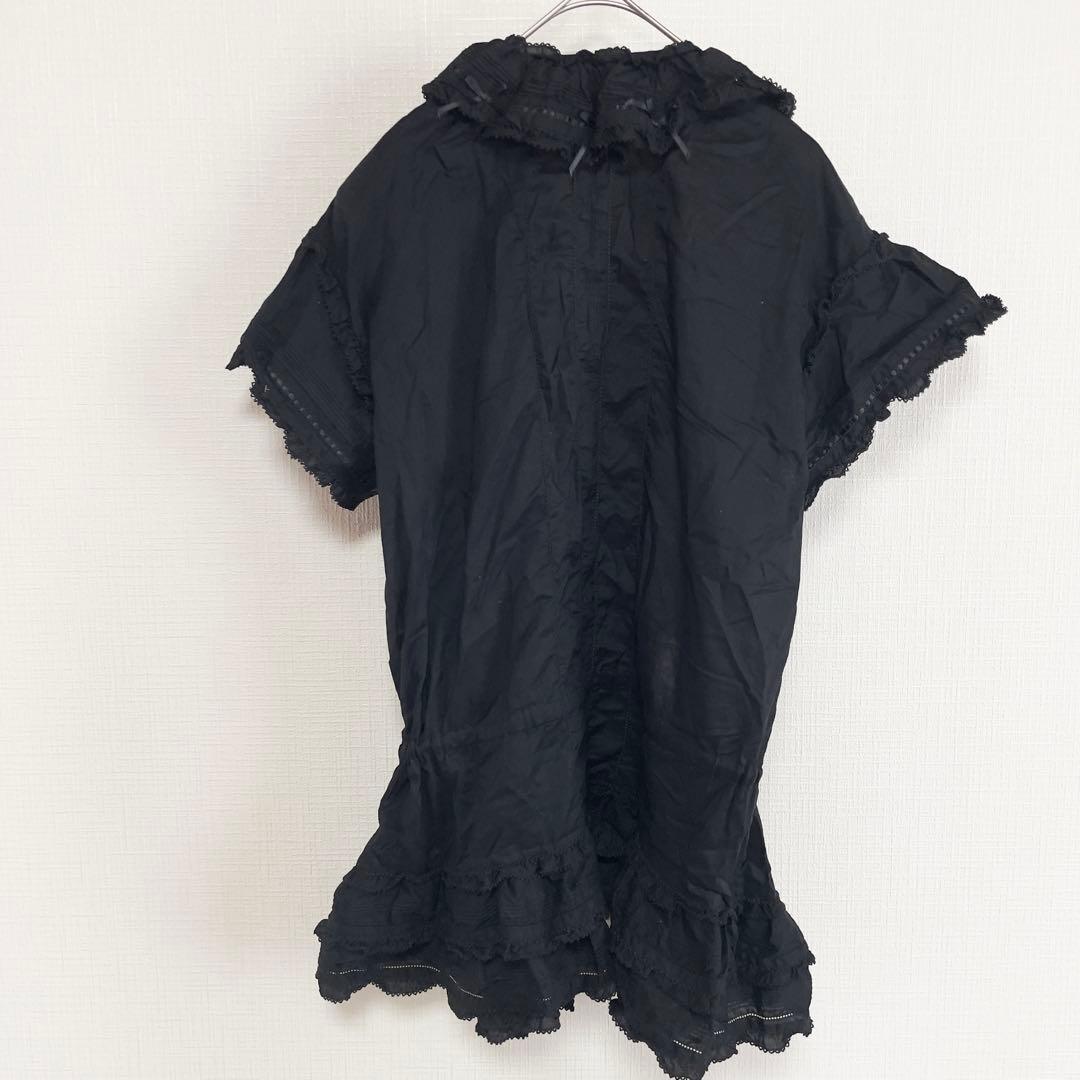 ピンクハウス チュニック レース リボン ロリータ ガーリー 古着コーデ