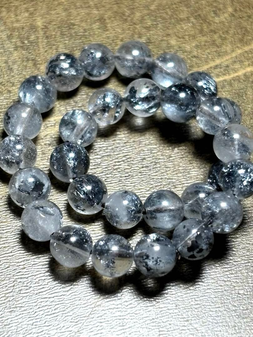 スティブナイトインクォーツ　ブレスレット5.5〜5.9㎜（新品未使用）　希少！！