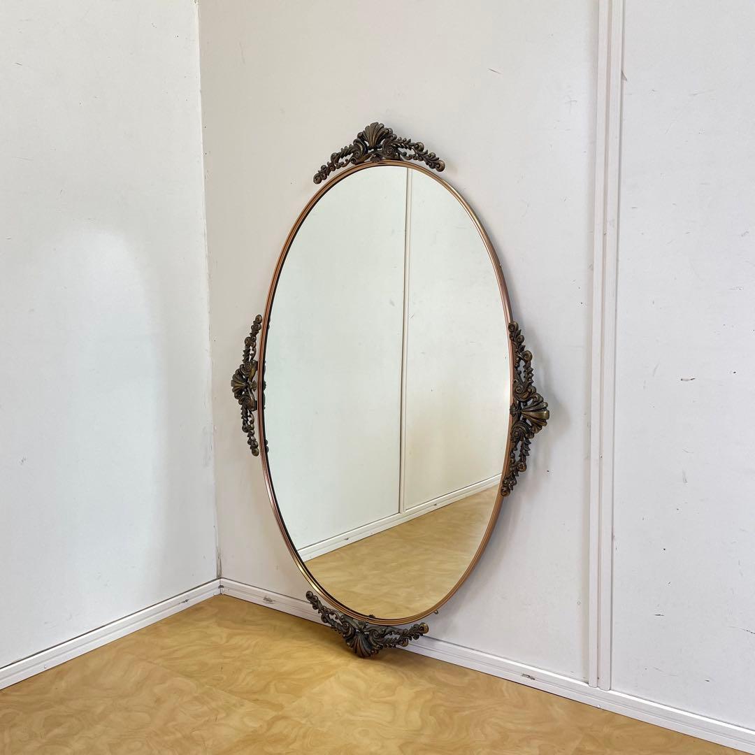 ビンテージ ミラー④ 鏡 アンティーク調 ウォールミラー 壁掛け 大型 美容室