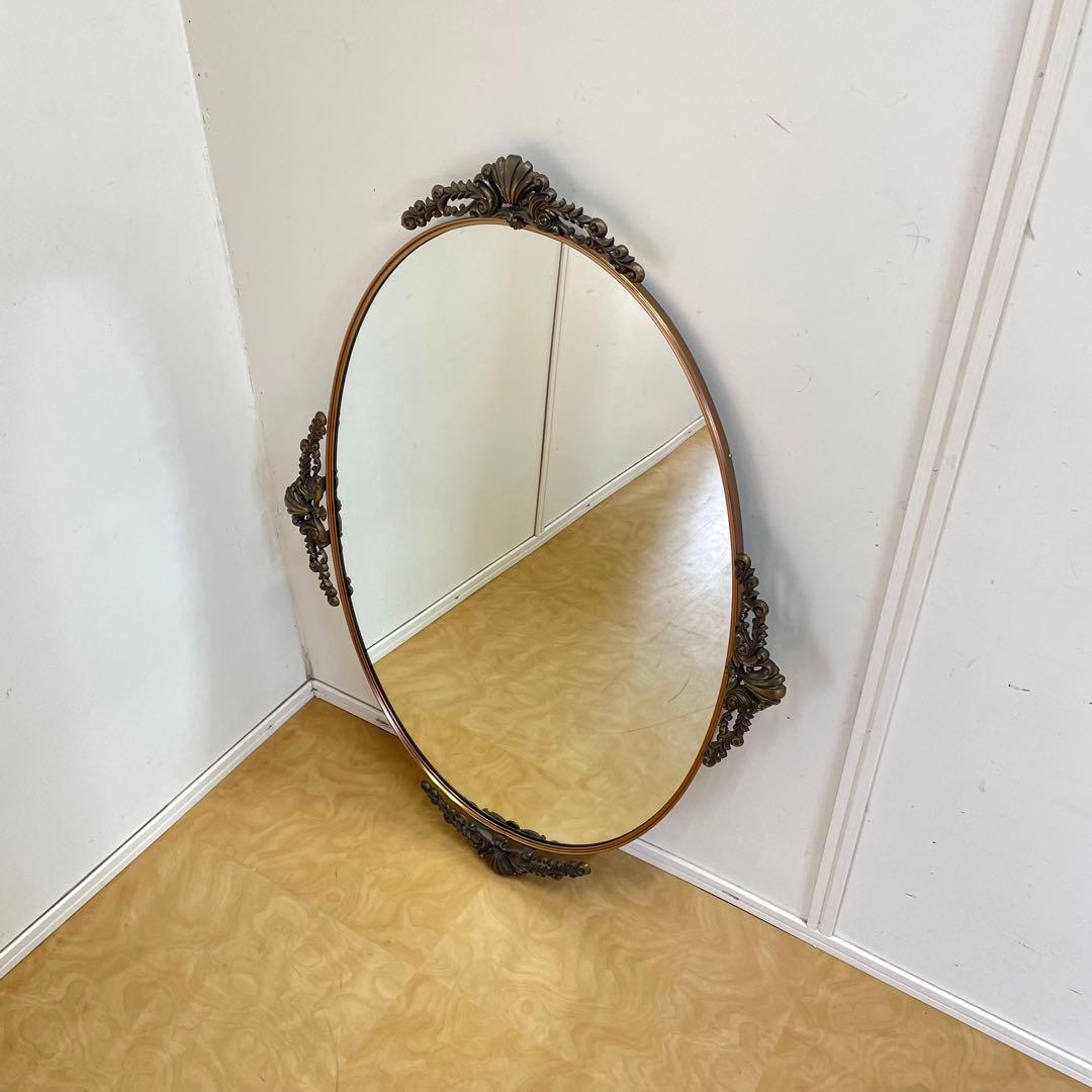 ビンテージ ミラー④ 鏡 アンティーク調 ウォールミラー 壁掛け 大型 美容室