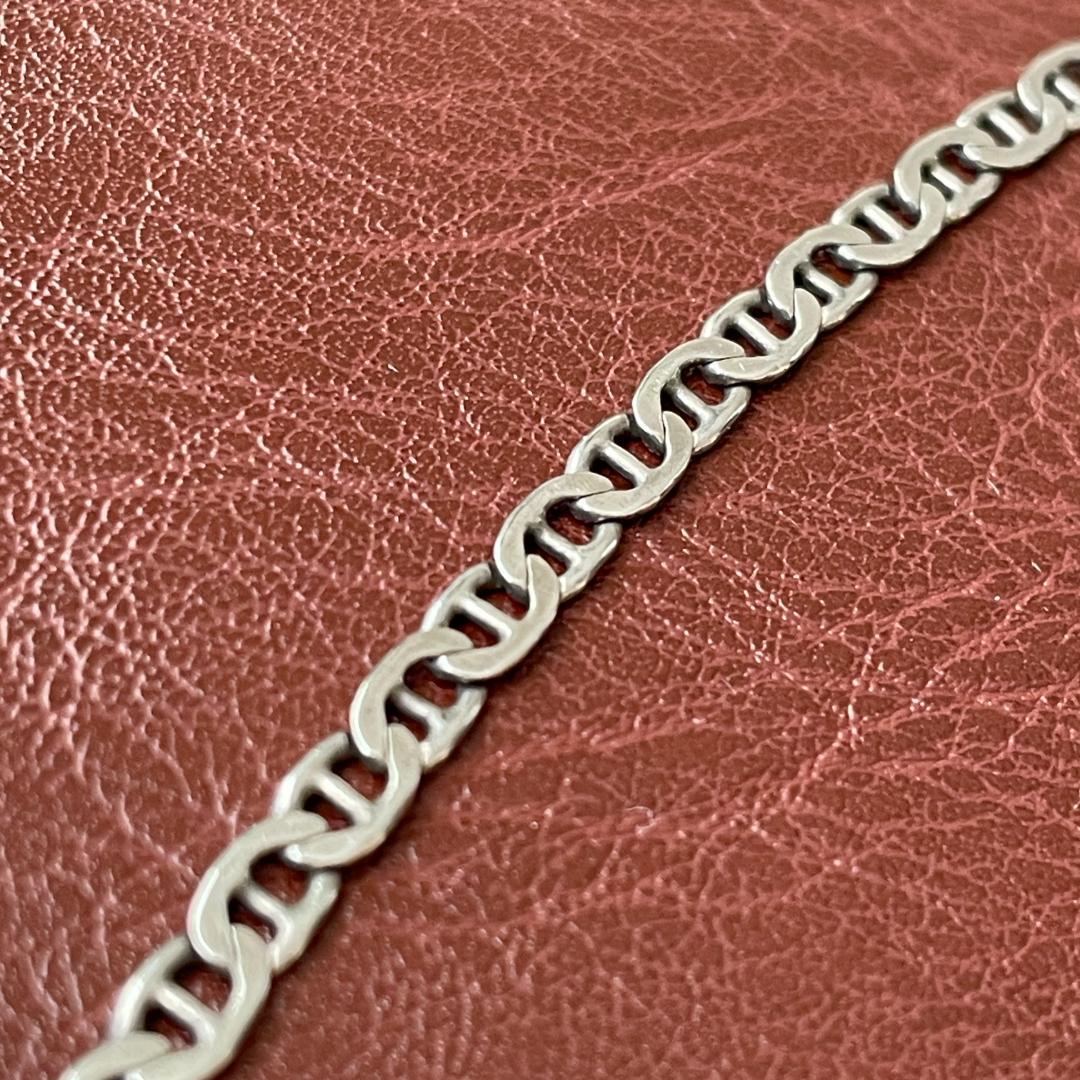 シルバー925 ヴィンテージ アンカーチェーン マリナーチェーン ブレスレット