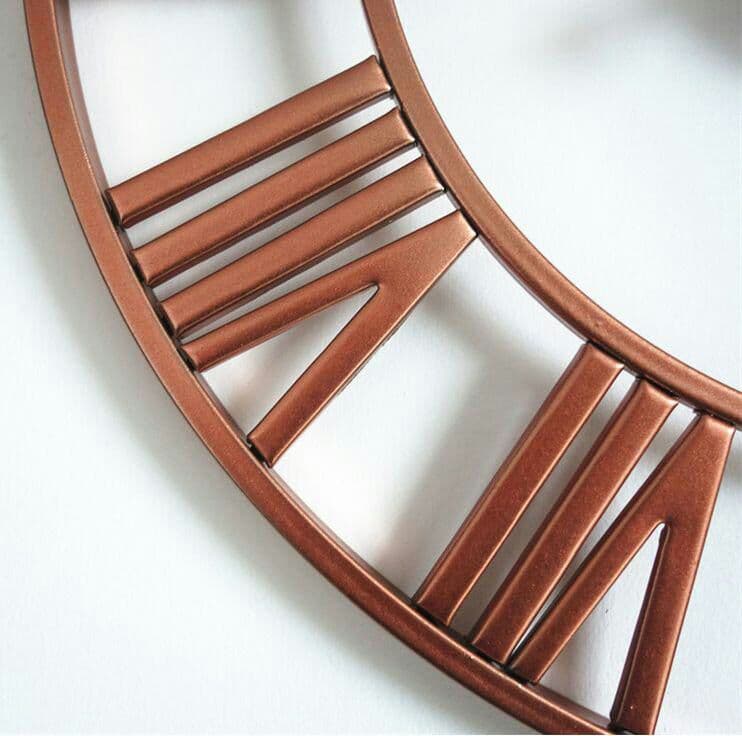 売れ売れローズ金欧式装飾鉄芸壁時計応接間静音壁掛け時計