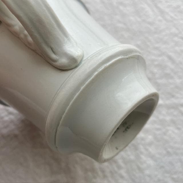 希少美品◆クレイユモントロー白いブリュロオクトゴナルカフェオレボウルカップジアン