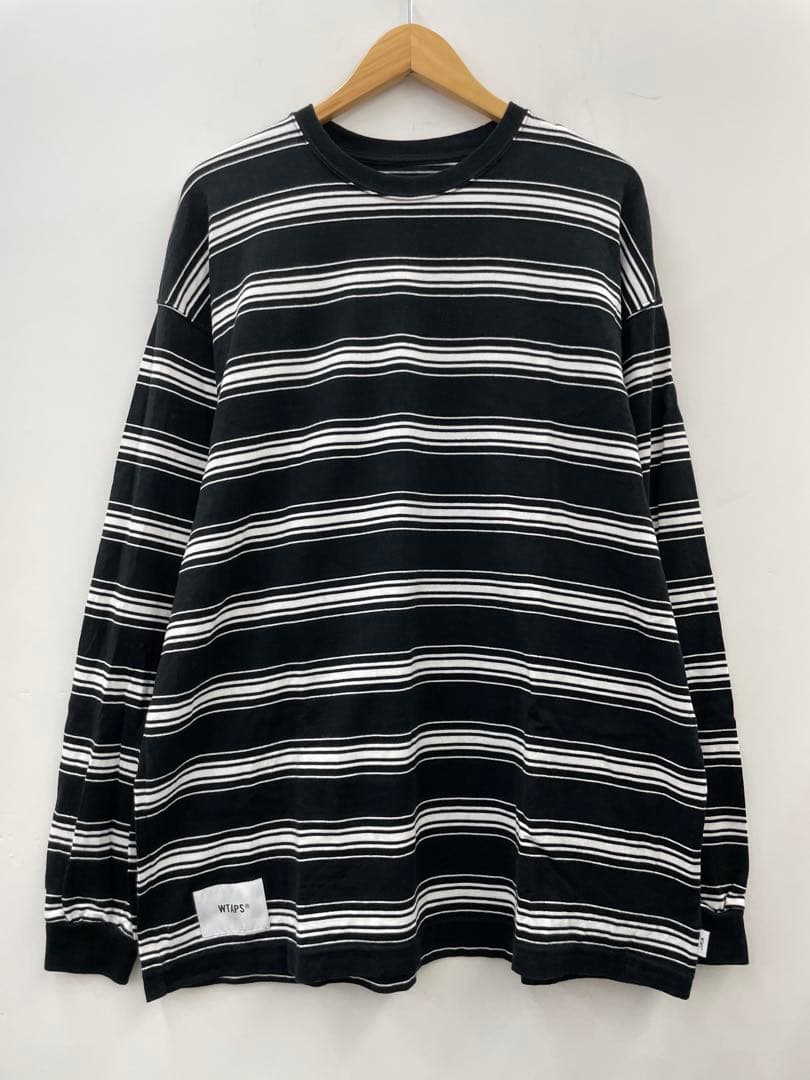 127★WTAPS ダブルタップス ボーダー ロンT