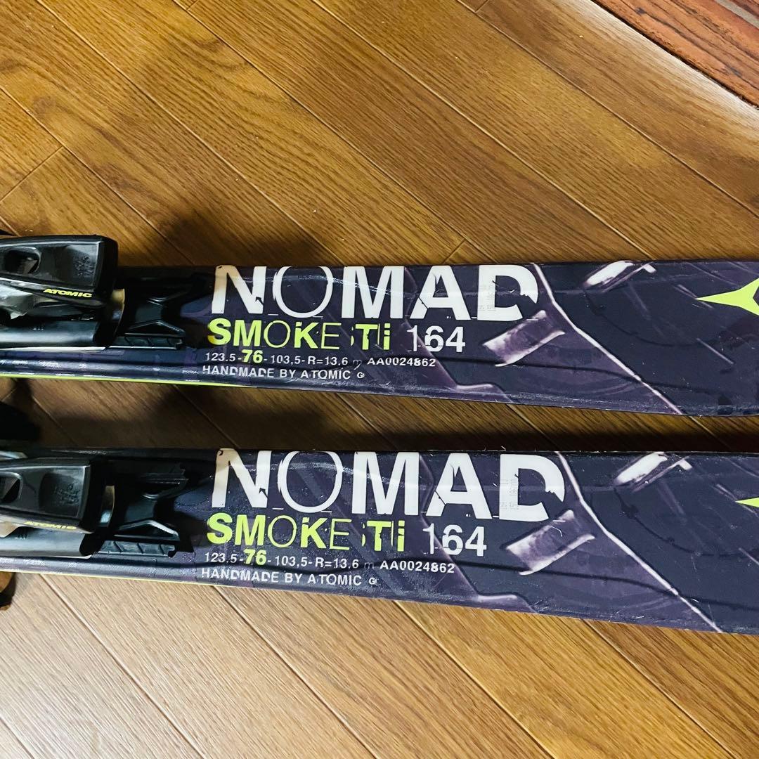 ATOMIC スキー板「NOMAD SMOKE」 164cm ビンディング付き