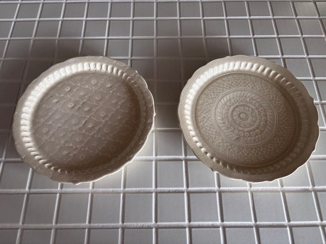 マルヤマウエア　リムプレートプレート　8寸　未使用　2枚セット